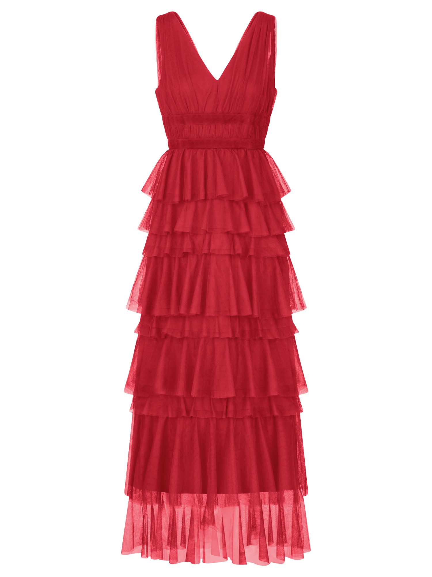 Apart Abendkleid aus Jersey mit Mesh