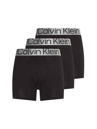 Calvin Klein Underwear Боксерские мужские трусы, боксерки (Packung, 3-St., 3er-Pack) mit Logobund in dezentem grau
