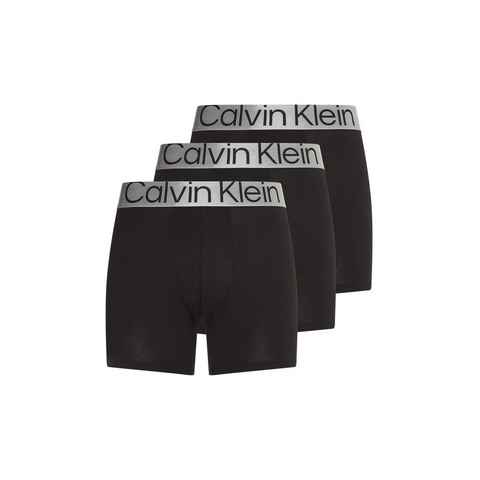 Calvin Klein Underwear Boxershorts (Packung, 3-St., 3er-Pack) mit Logobund in dezentem grau