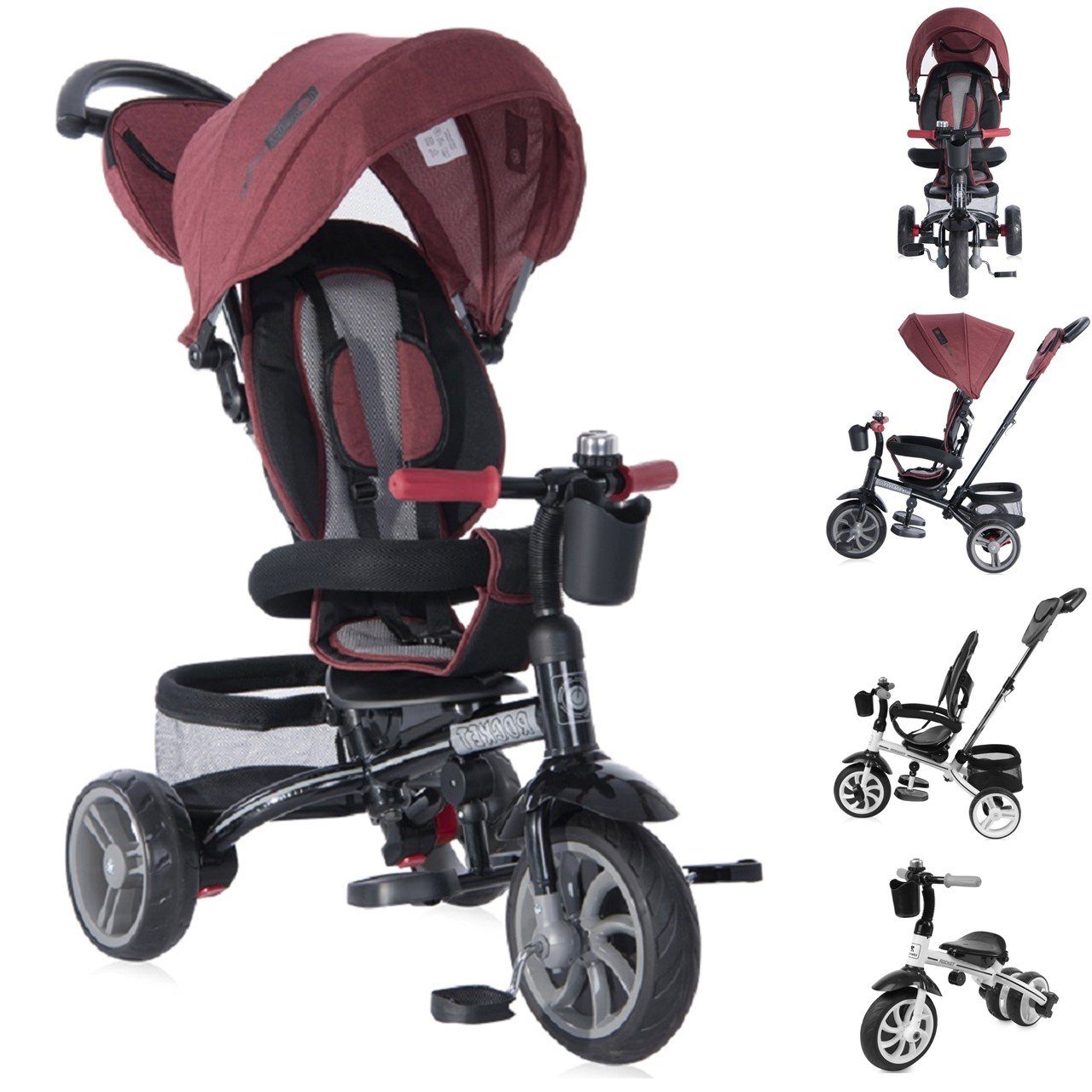 Dreirad Tricycle, Laufrad Rocket 4 in 1