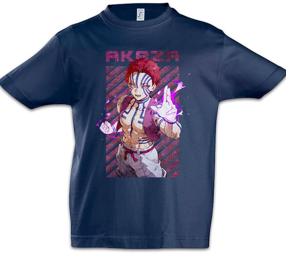 Print-Shirt Anime Akaza 4 Kinder T-Shirt Kamado Nezuko Slayer Zenitsu Inosuke