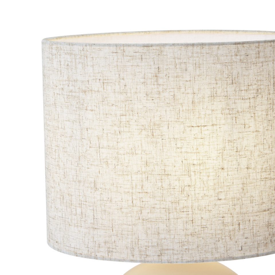 Qazqa Tischleuchte Timo, ohne Leuchtmittel, E27, Beige, Japandi, Kunststoff günstig online kaufen