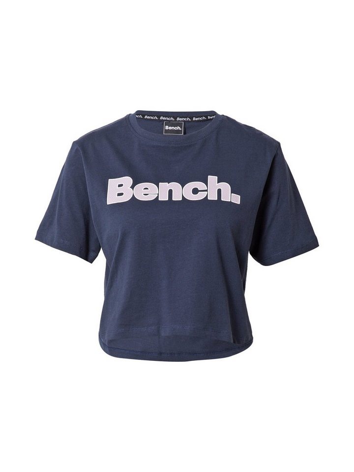 Bench. T-Shirt KAY (1-tlg) Plain/ohne Details, Bündchen-/Rippstrick-Kragen
