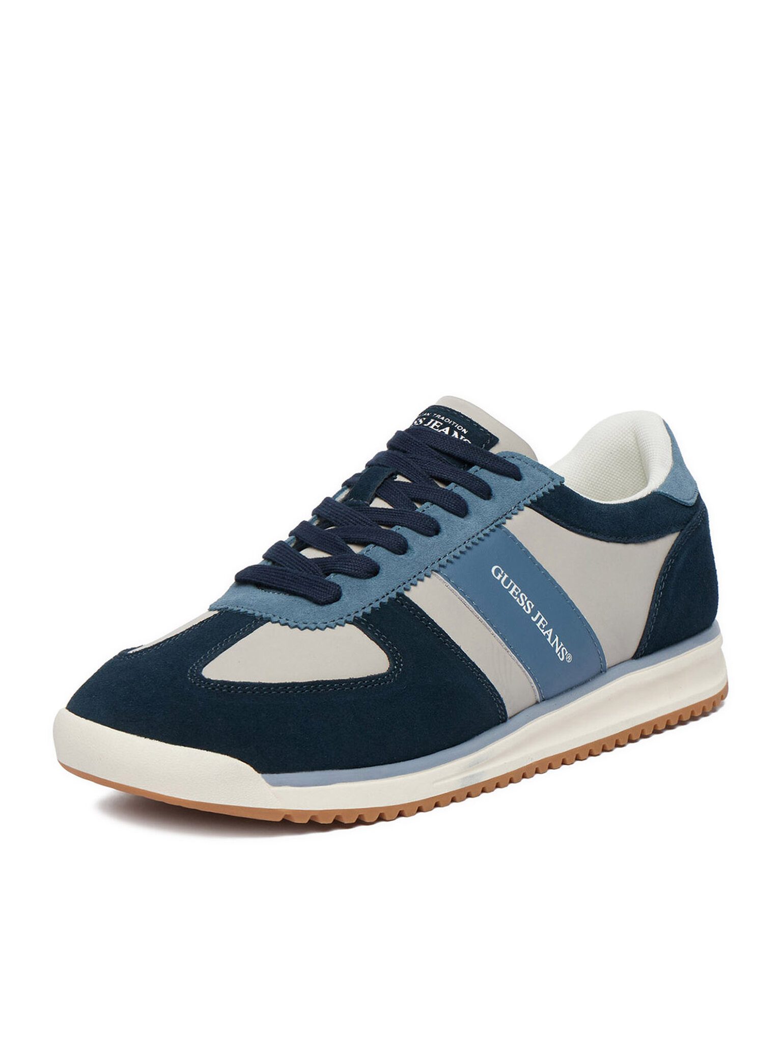 GUESS JEANS Guess Jeans Herrensneakers Blau GUESS JEANS-EO-DELAND-01 WE Navy Blue Sneaker