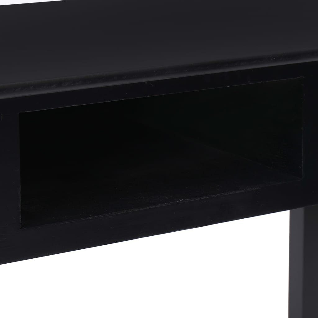 furnicato Schreibtisch Schwarz 110×45×76 cm Holz