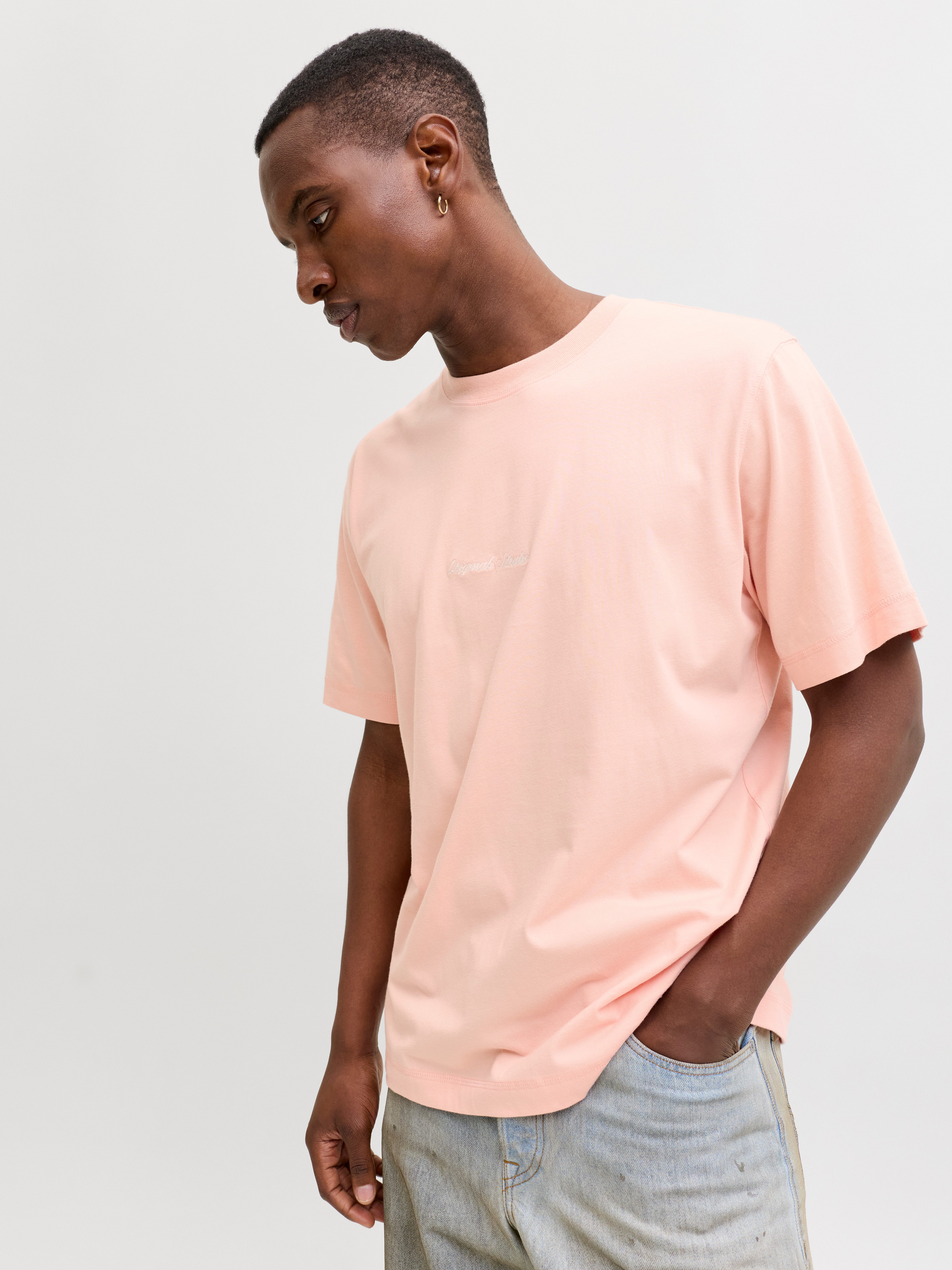 Jack & Jones Kurzarmshirt JORNORREBRO EMB TEE SS CREW NECK NOOS mit Logo Pr günstig online kaufen