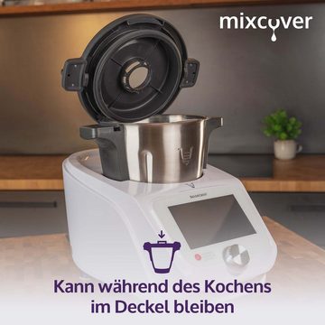 Mixcover Küchenmaschine mit Kochfunktion mixcover Deckelhalter kompatibel mit Monsieur Cuisine Connect Deckel