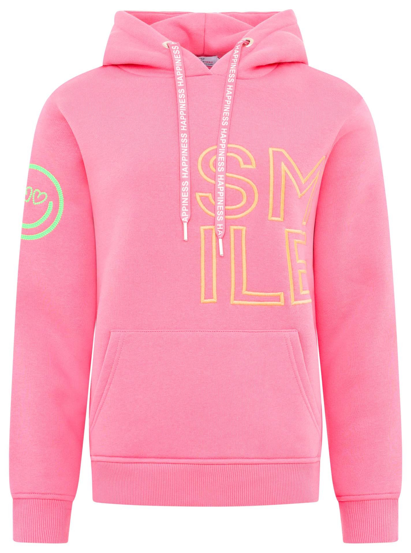 Zwillingsherz Hoodie "Alissa 2.0" mit SMILE Stickerei vorne und hinten günstig online kaufen