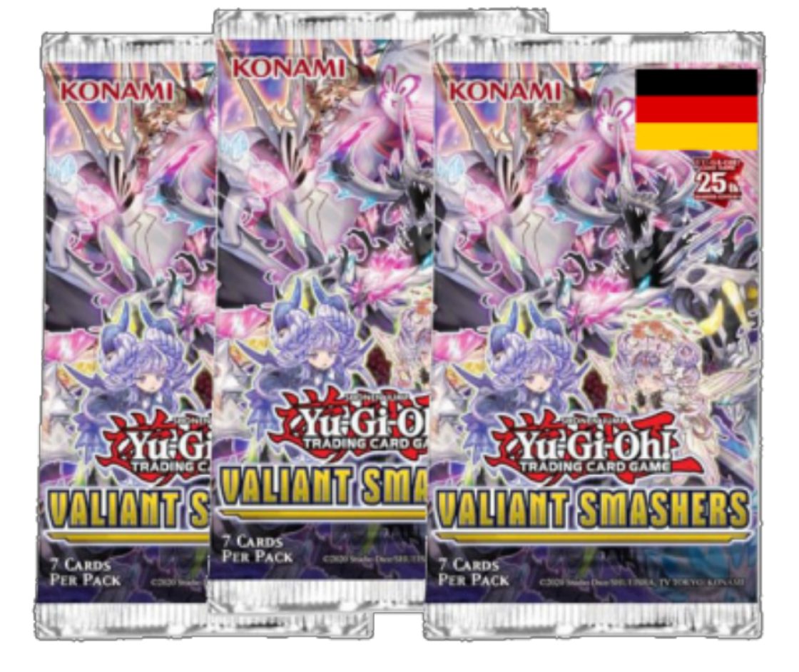 Konami Spiel Yu-Gi-Oh - 25th Anniversary Valiant Smashers Tuckbox - 3 Booster Packs