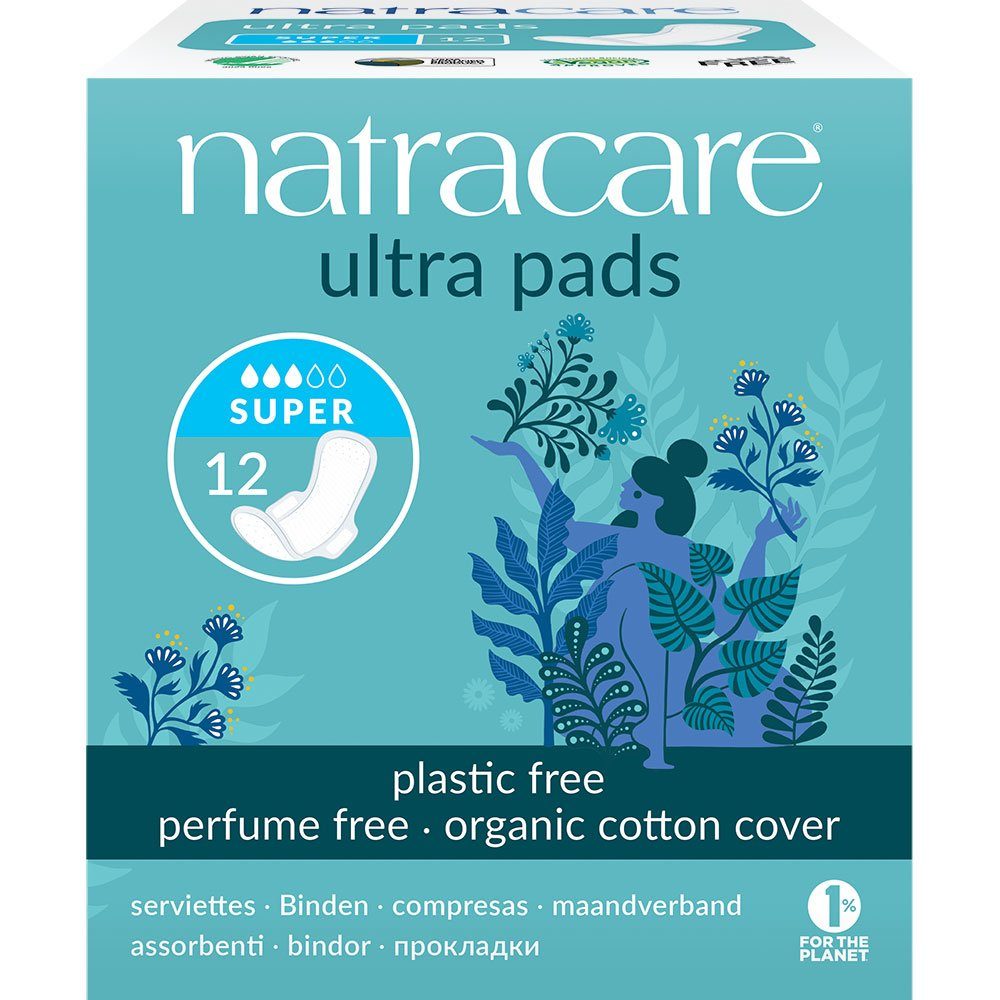 Natracare Slip-Einlage Ultra with Wings Super, 12 Stk.