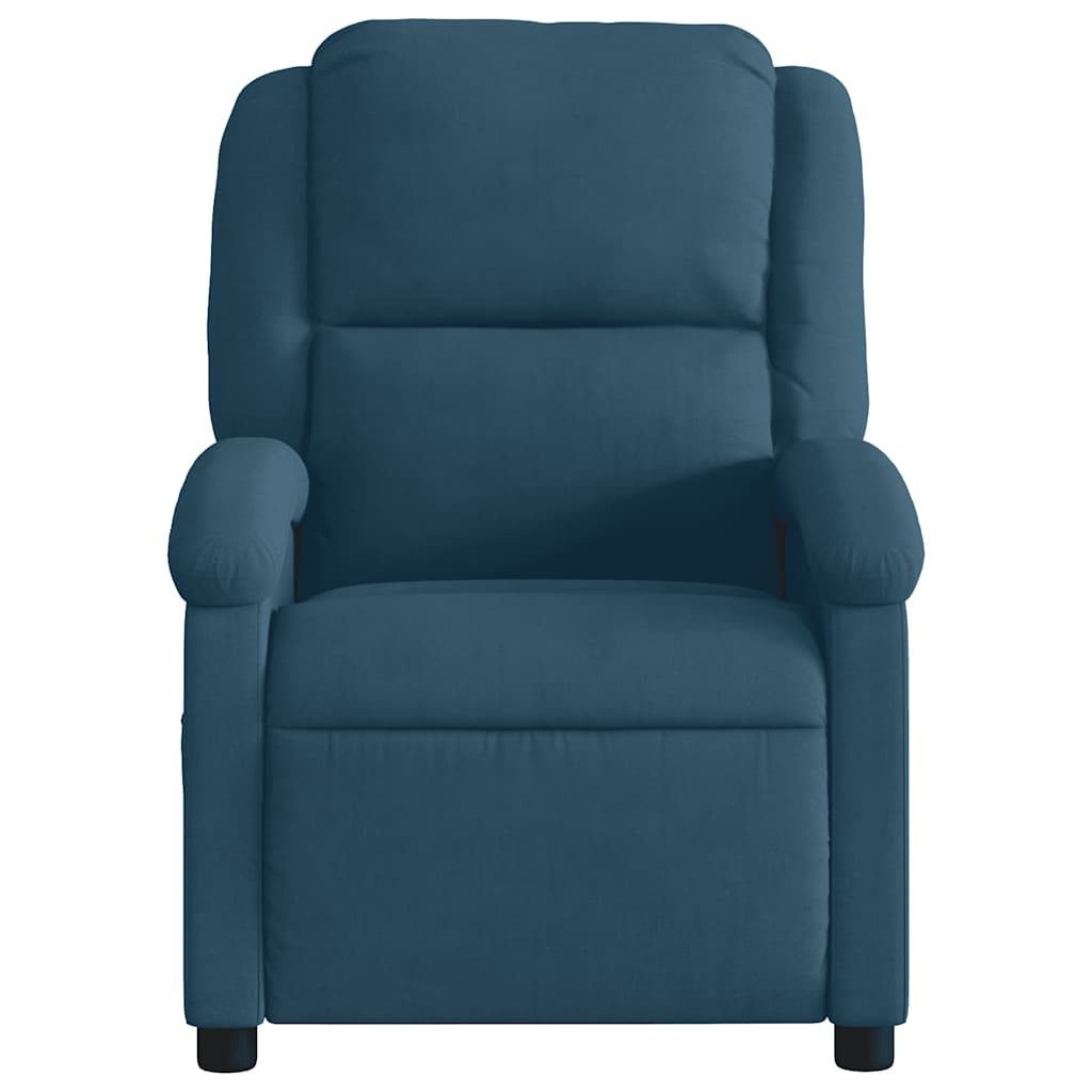 vidaXL Sessel Relaxsessel Blau Samt (1-St)