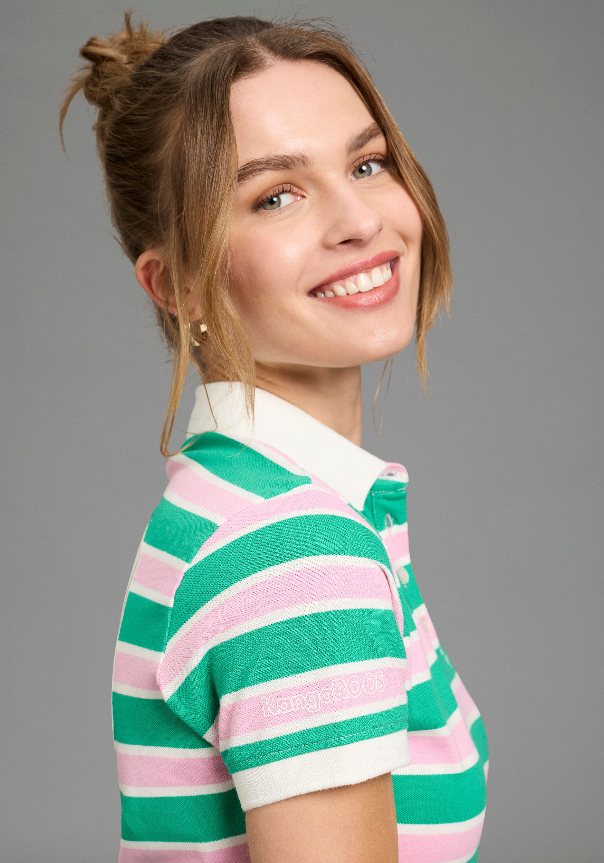 KangaROOS Poloshirt mit vielen Details & Branding