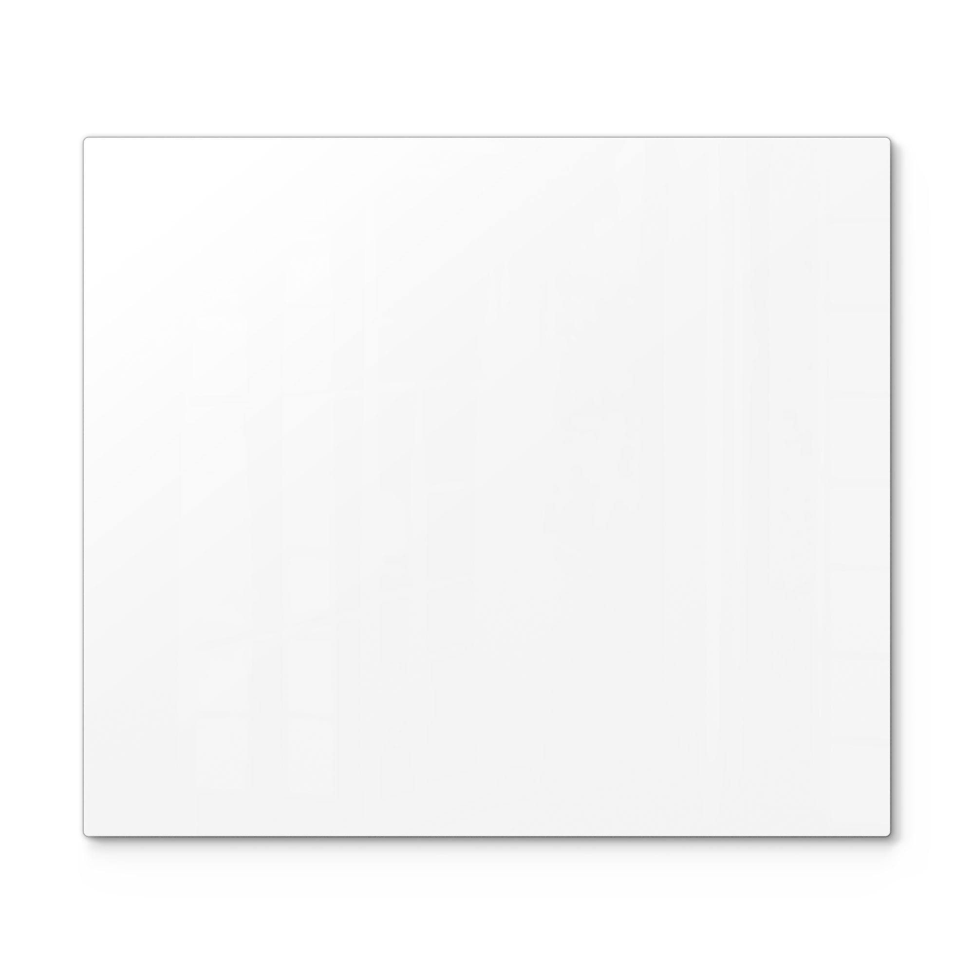 DEQORI Herdblende-/Abdeckplatte 'Unifarben - Weiß', Glas, (1 tlg), Herdabdeckplatte Ceranfeld Herd Platte Abdeckung Glasplatte