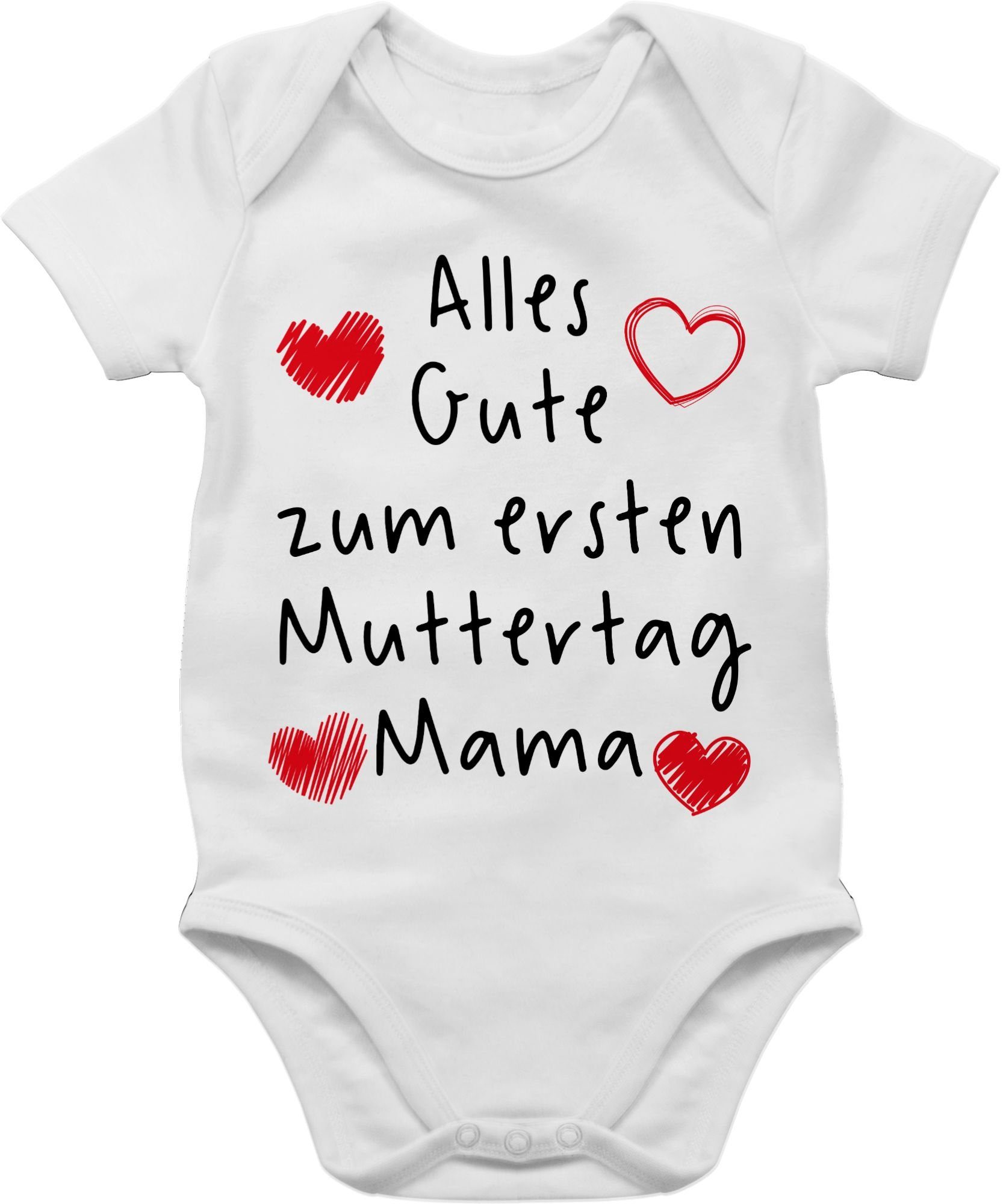 Shirtracer Shirtbody Alles Gute zum ersten Muttertag II (1-tlg) Muttertagsgeschenk