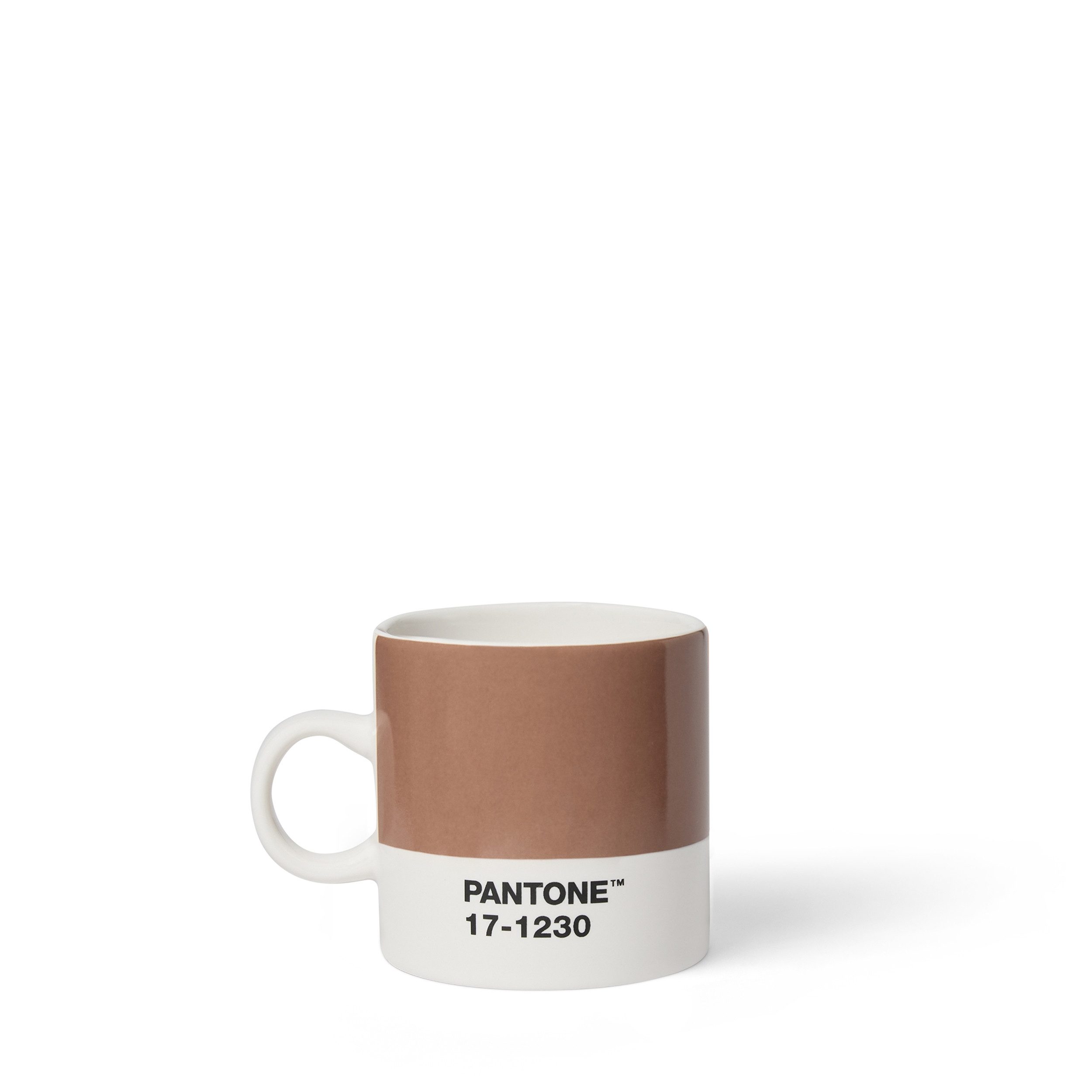 PANTONE Espressotasse Porzellan, 120 ml, CoY 2025 - Mocha Mousse 17-1230, inkl. Geschenkbox
