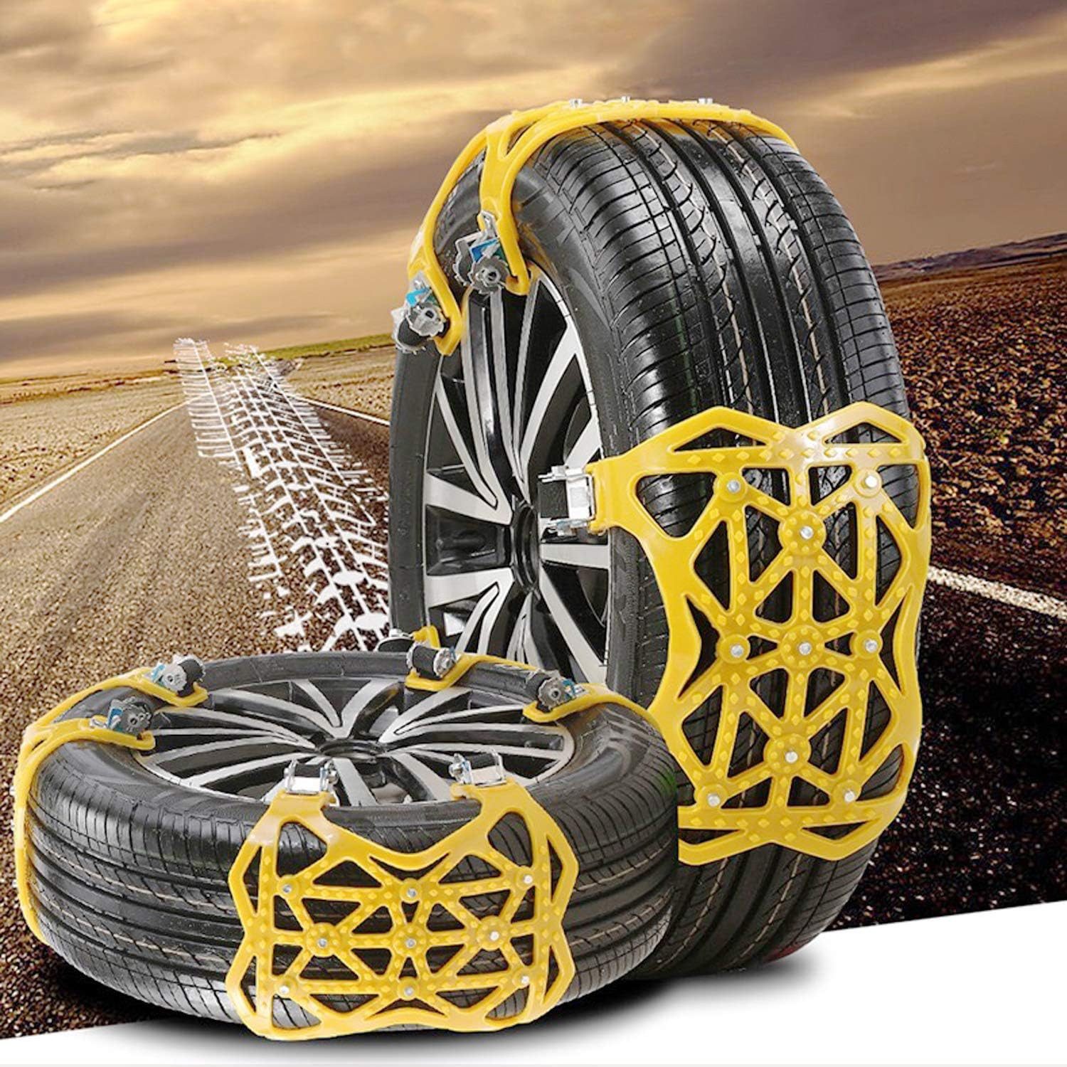 UE Stock Снежные цепи Autos SUVs Robuste Снежные цепи Anti-Rutsch Шиныketten, Einfache Installation