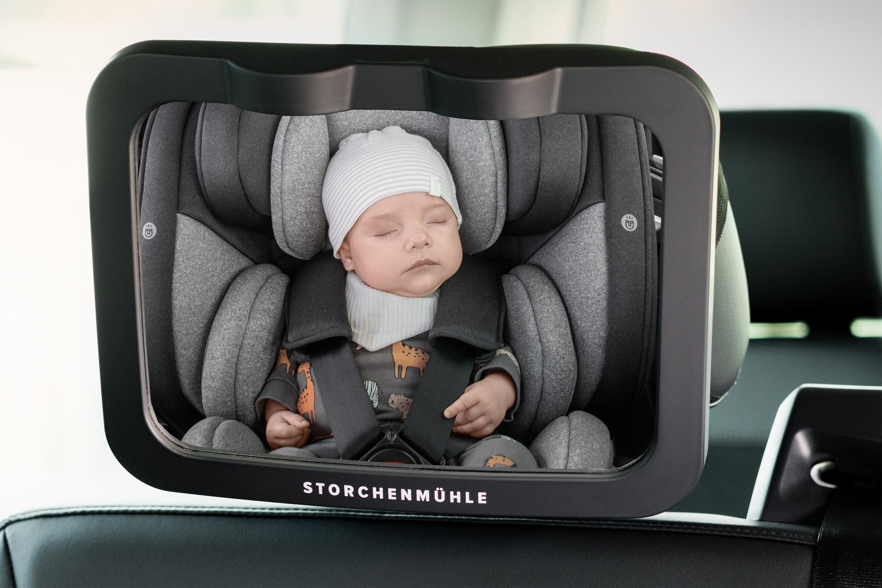 Storchenmühle Babyspiegel LED Rücksitzspiegel, Auto Baby Spiegel für Kopfst günstig online kaufen
