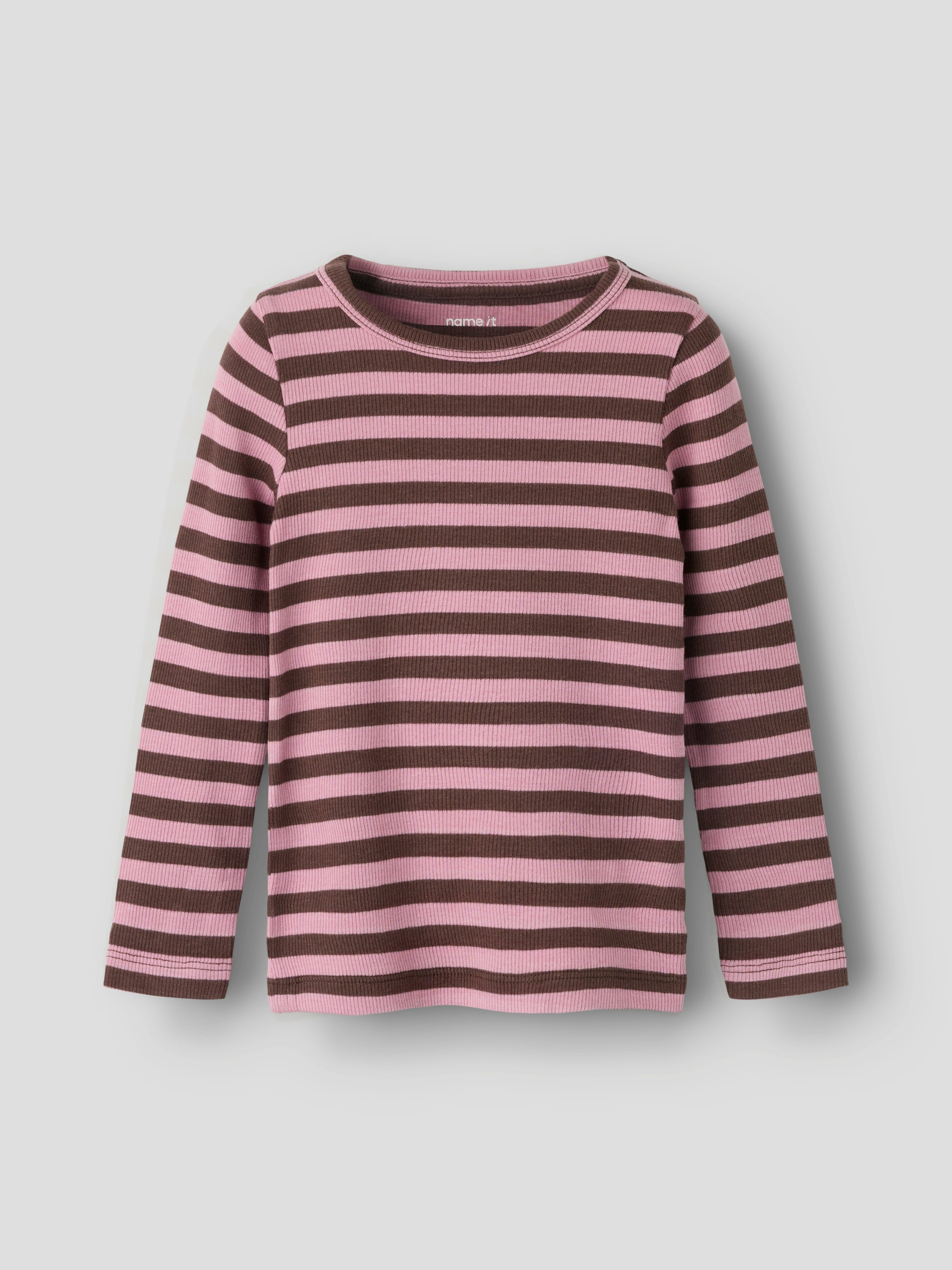 Name It T-Shirt NMNBANIO LS XSL TOP NOOS Baumwollmischung, slim fit