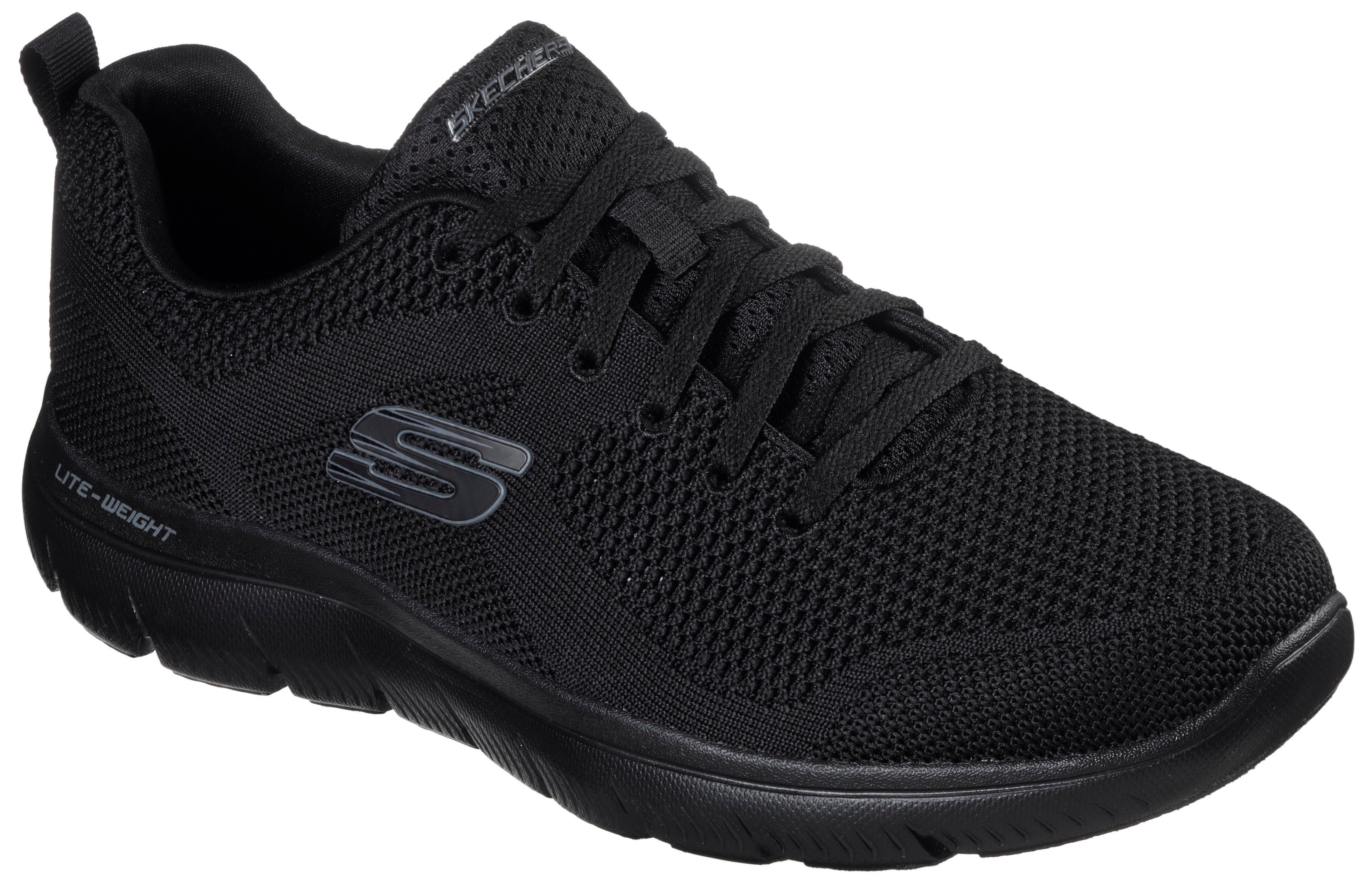 Skechers SUMMITS Sneaker mit gepolstertem Schaftrand schwarz