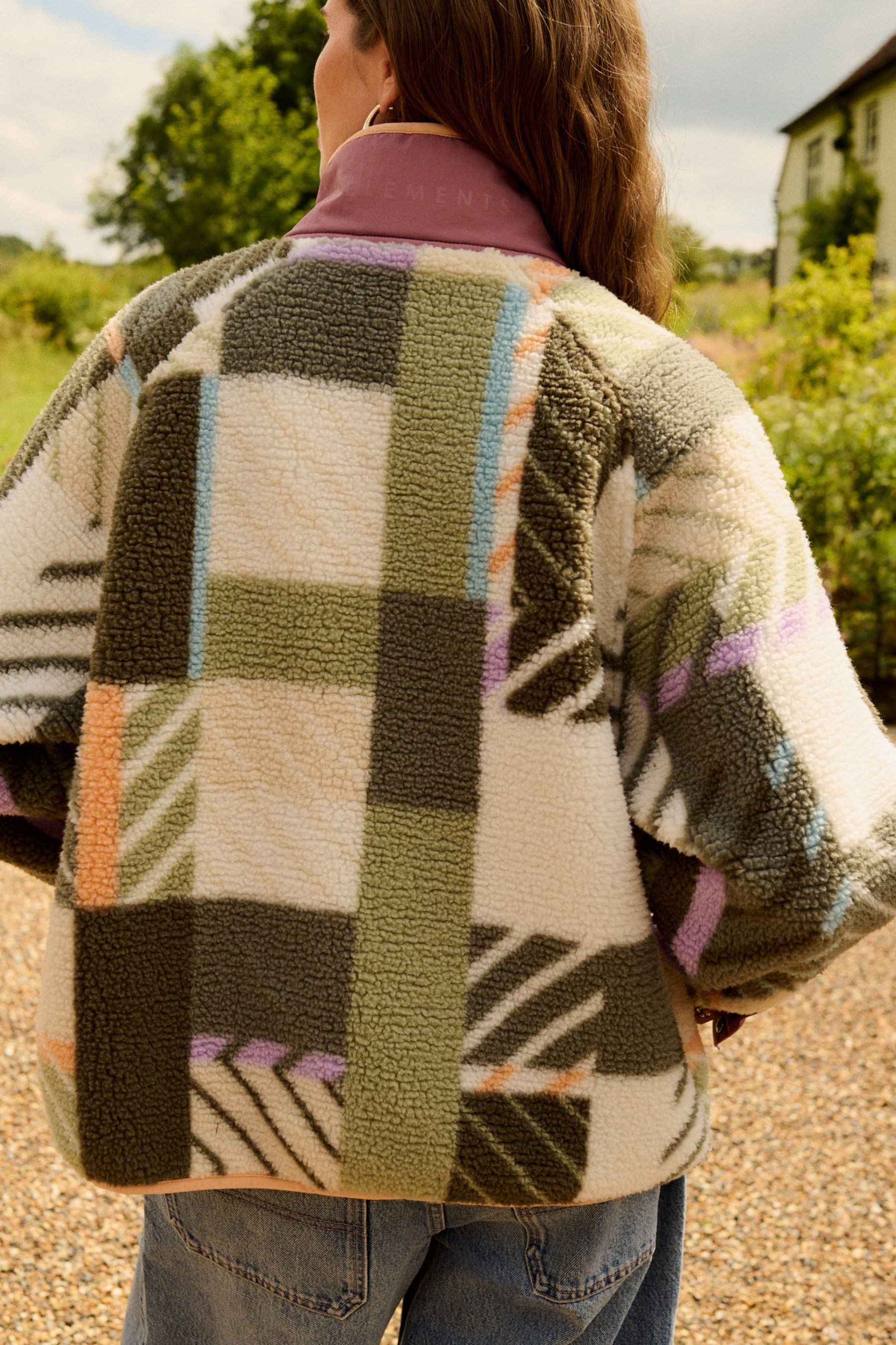 Next Fleecejacke Jacke aus Teddyfell-Fleece mit günstig online kaufen