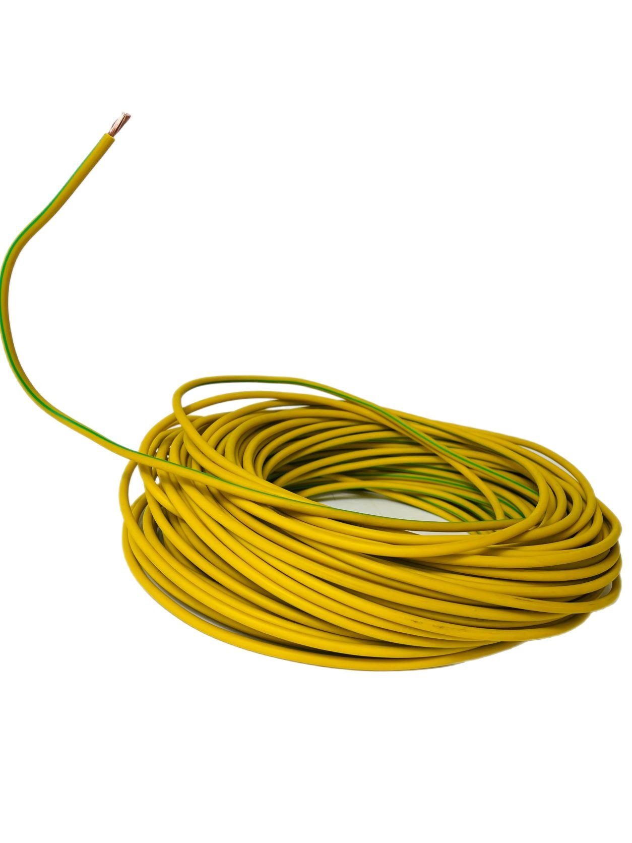 Stromkabel, H07V-K, gelb-grün 20m VaGo-Tools 10mm² Stromkabel H07V-K Batteriekabel H07VK