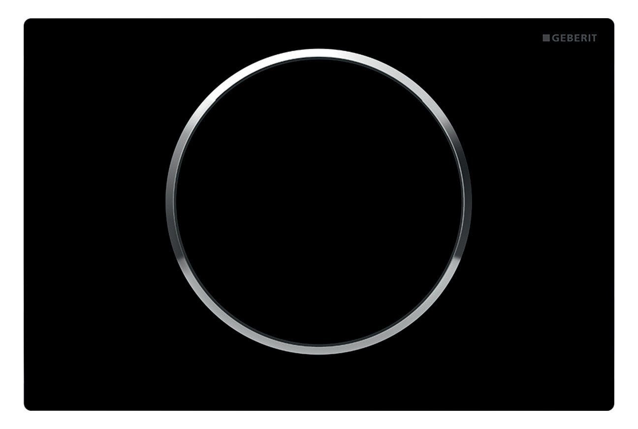 GEBERIT Betätigungsplatten Sigma 10 Spül Stopp Spülung schwarz 115758KM5