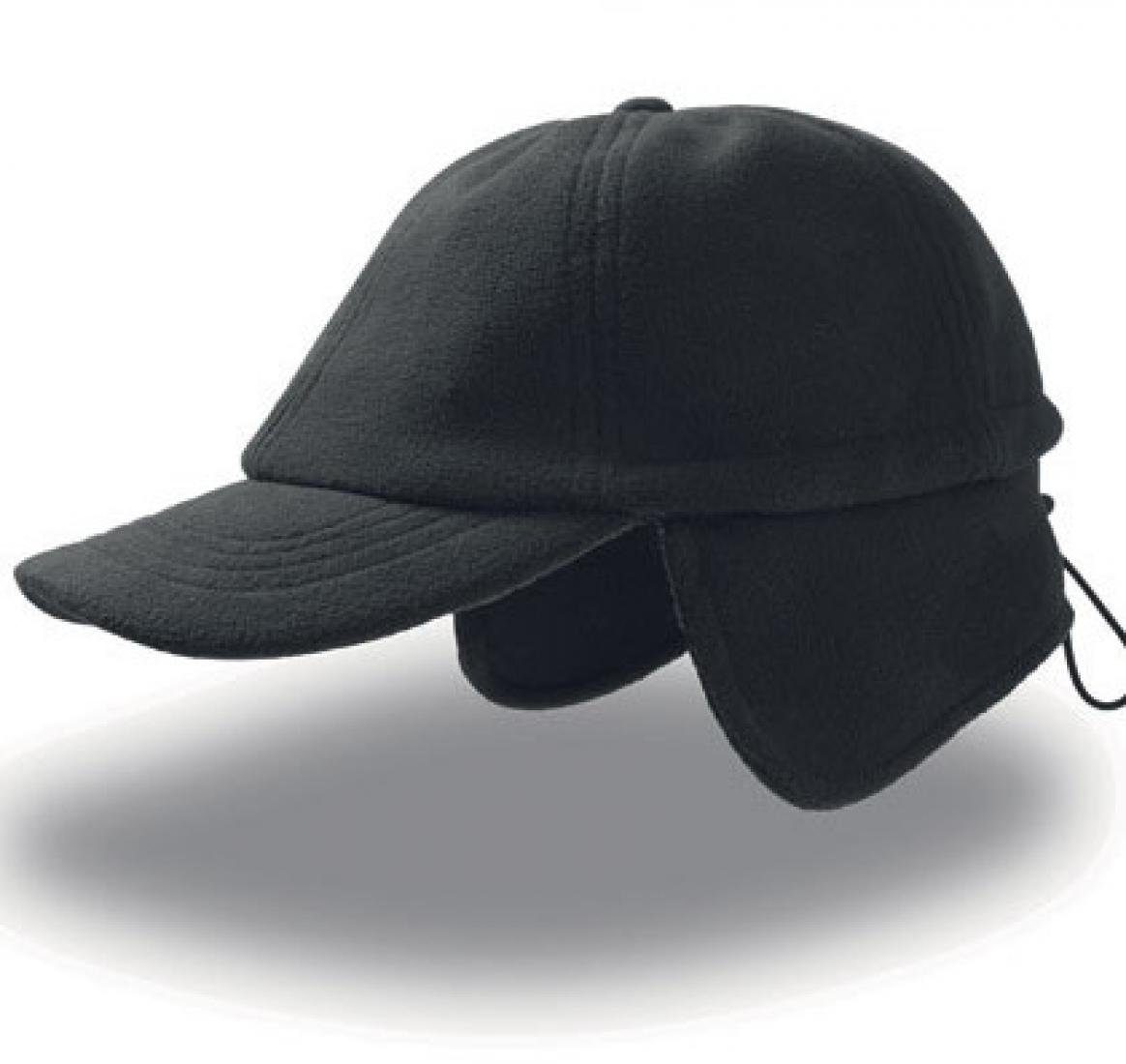 Atlantis Bommelmütze Herren Snow Flap Stopper 6-Panel-Cap / Ohrschützer
