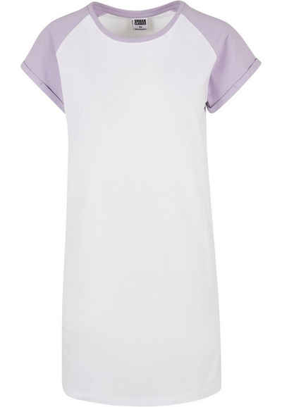 URBAN CLASSICS Shirtkleid Urban Classics Damen Ladies Contrast Raglan Tee Dress (1-tlg)