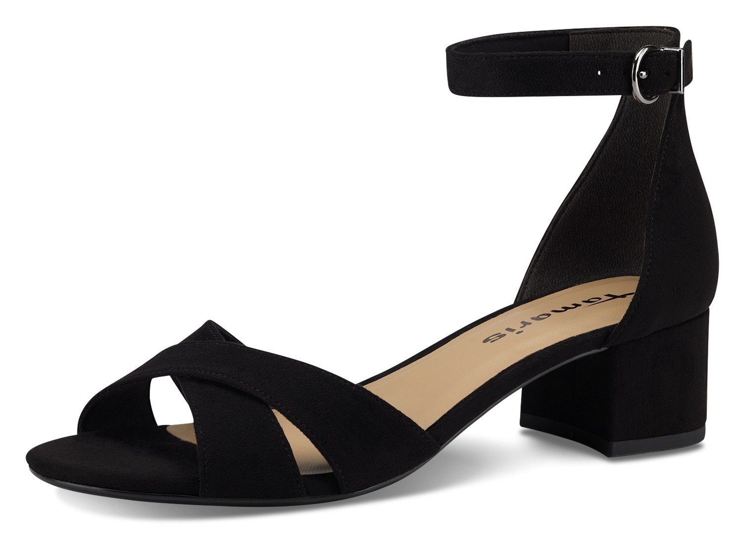 Tamaris Sandalette, Blockabsastz, Sommerschuh, Riemchensandale mit Kreuzban günstig online kaufen