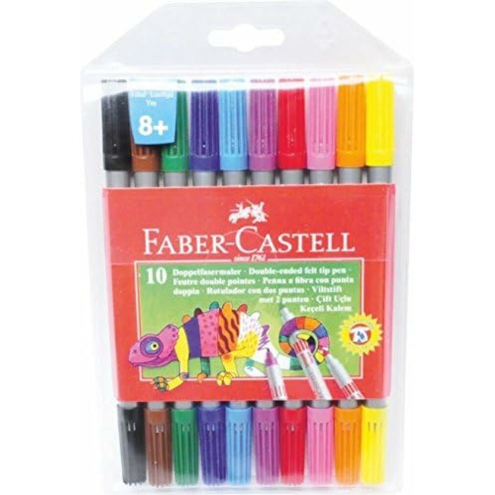 Faber-Castell Filzstift 10 Filzstifte farbsortiert