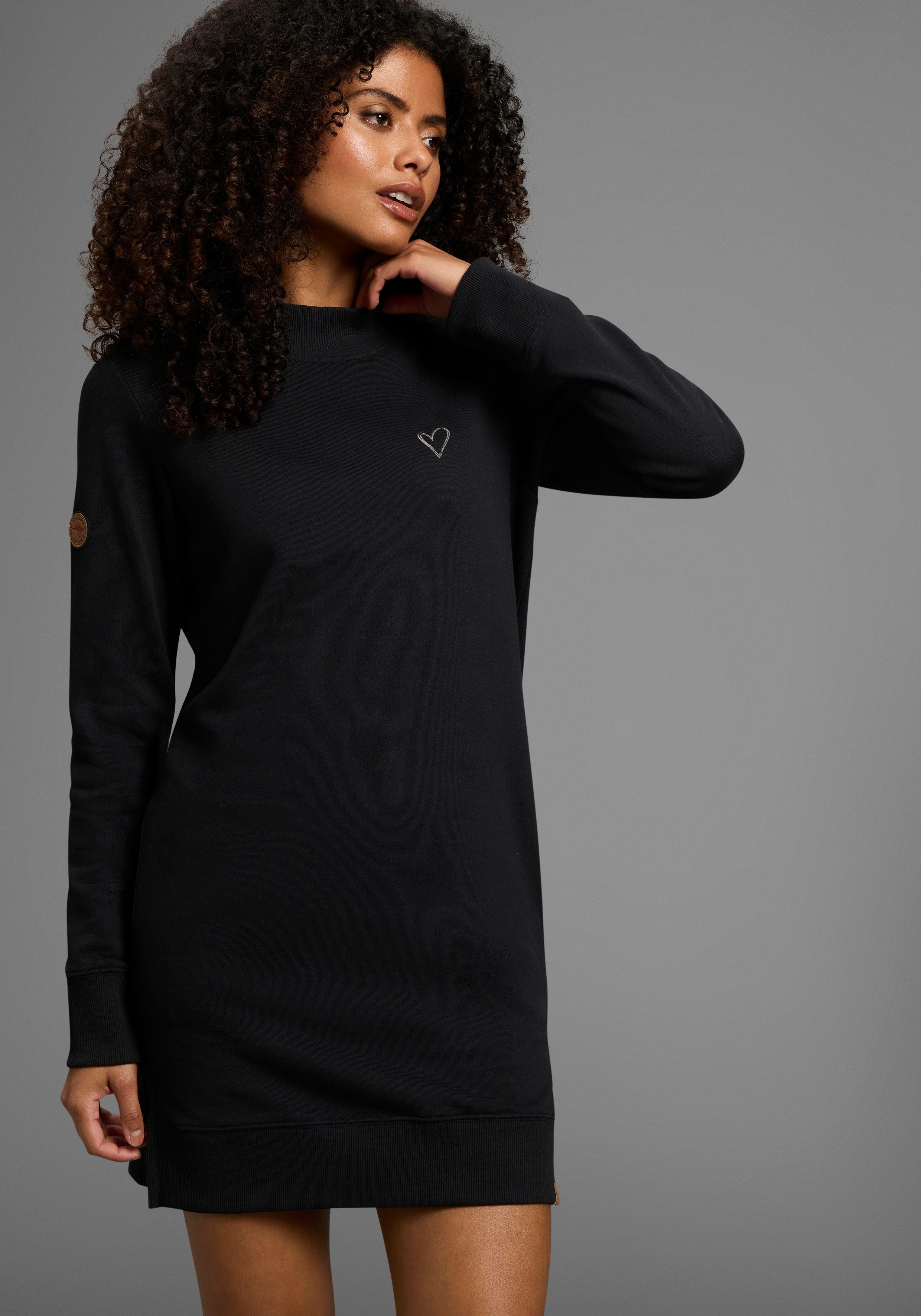 KangaROOS Longsweatshirt mit Turtleneck und Schlitz günstig online kaufen