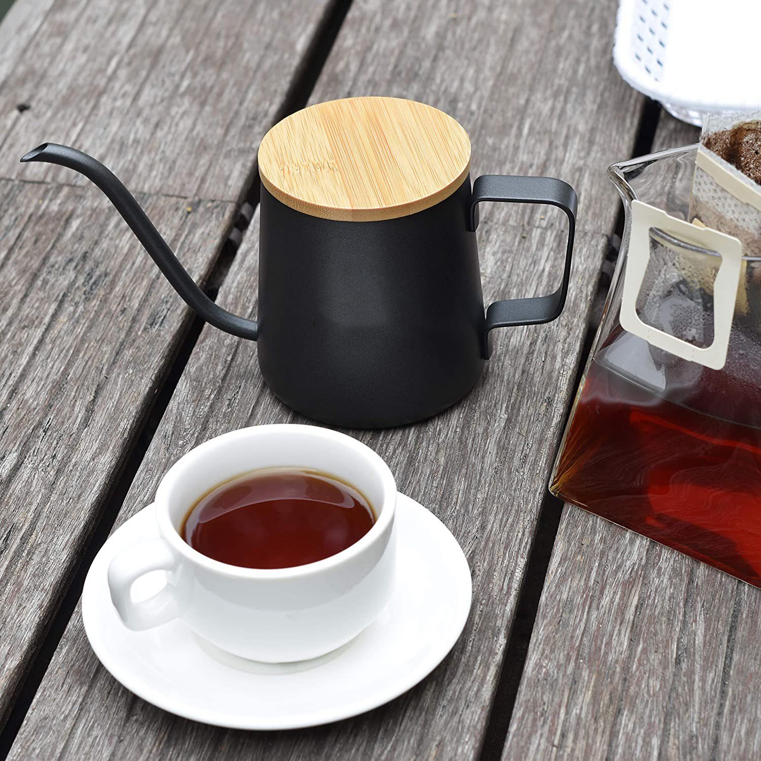Kaffeefilter. Mini-Kaffeekocher, Wasserkessel GelldG Kaffeekessel, für perfekt Edelstahl,