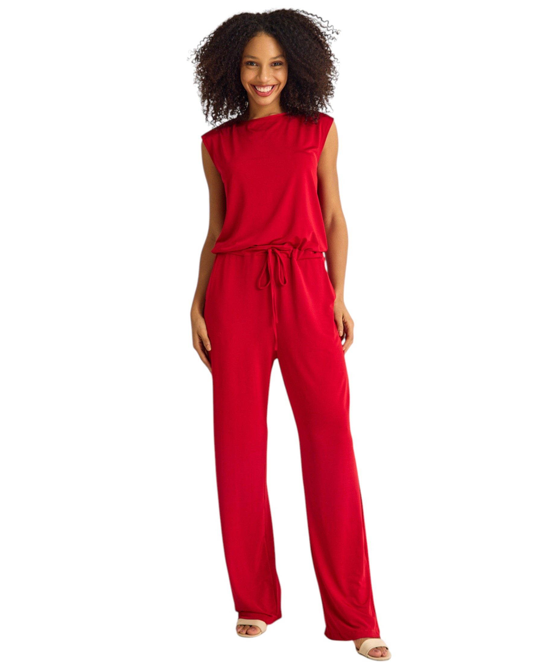 fashionshowcase Overall Overall Eleganter Damen Jumpsuit aus Stretch-Jersey günstig online kaufen