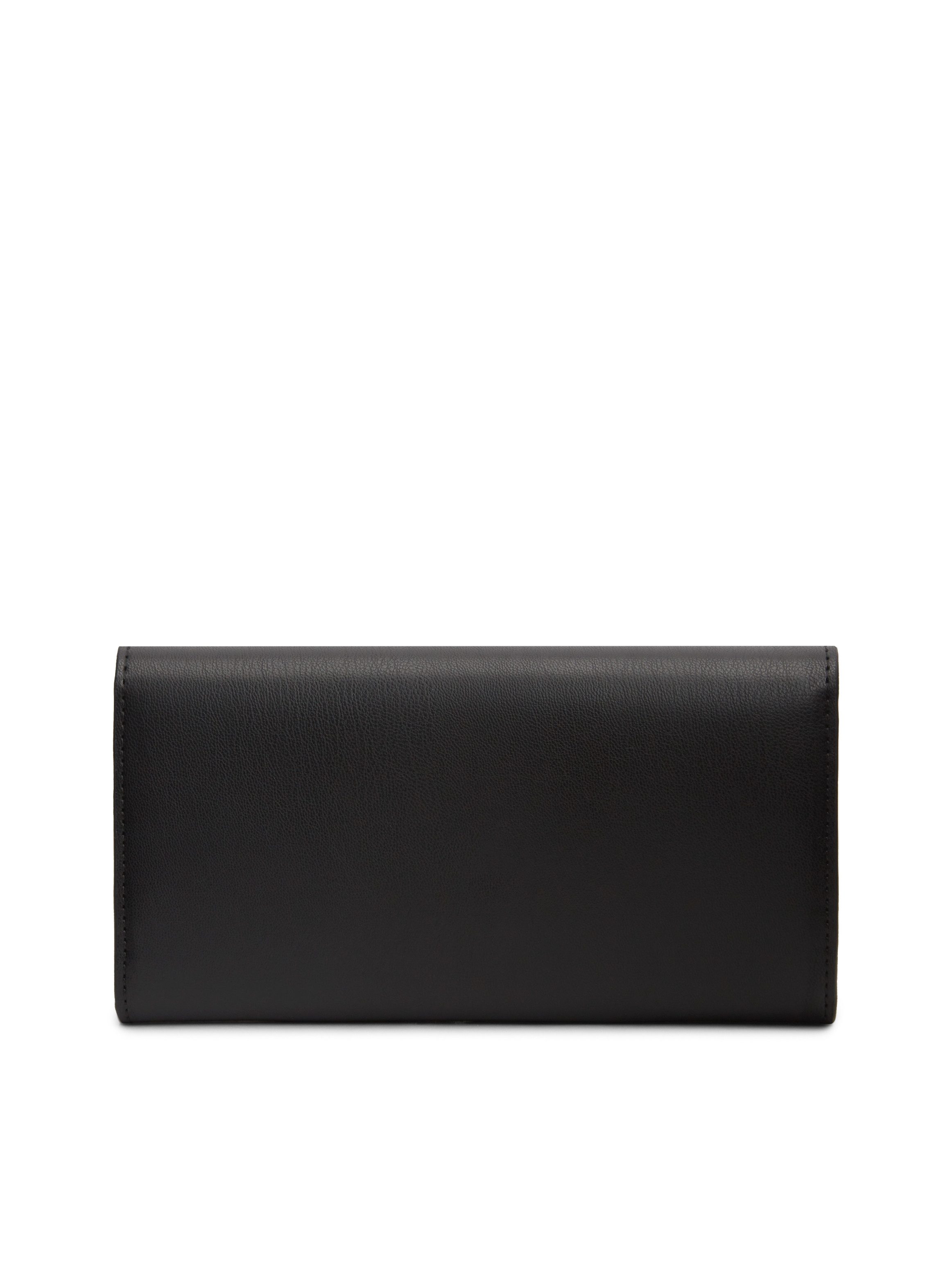 Tommy Hilfiger Geldbörse TH MODERN LARGE FLAP WALLET, Damen Portemonnaie, Geldbeute mit goldfarbenen Accessoires