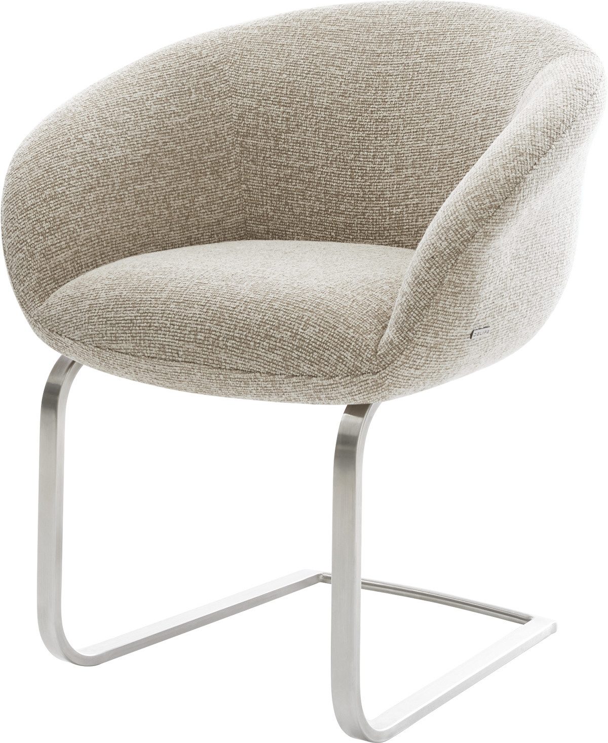 DELIFE Polsterstuhl Vinka-Flex, mit Armlehnen Freischwinger günstig online kaufen