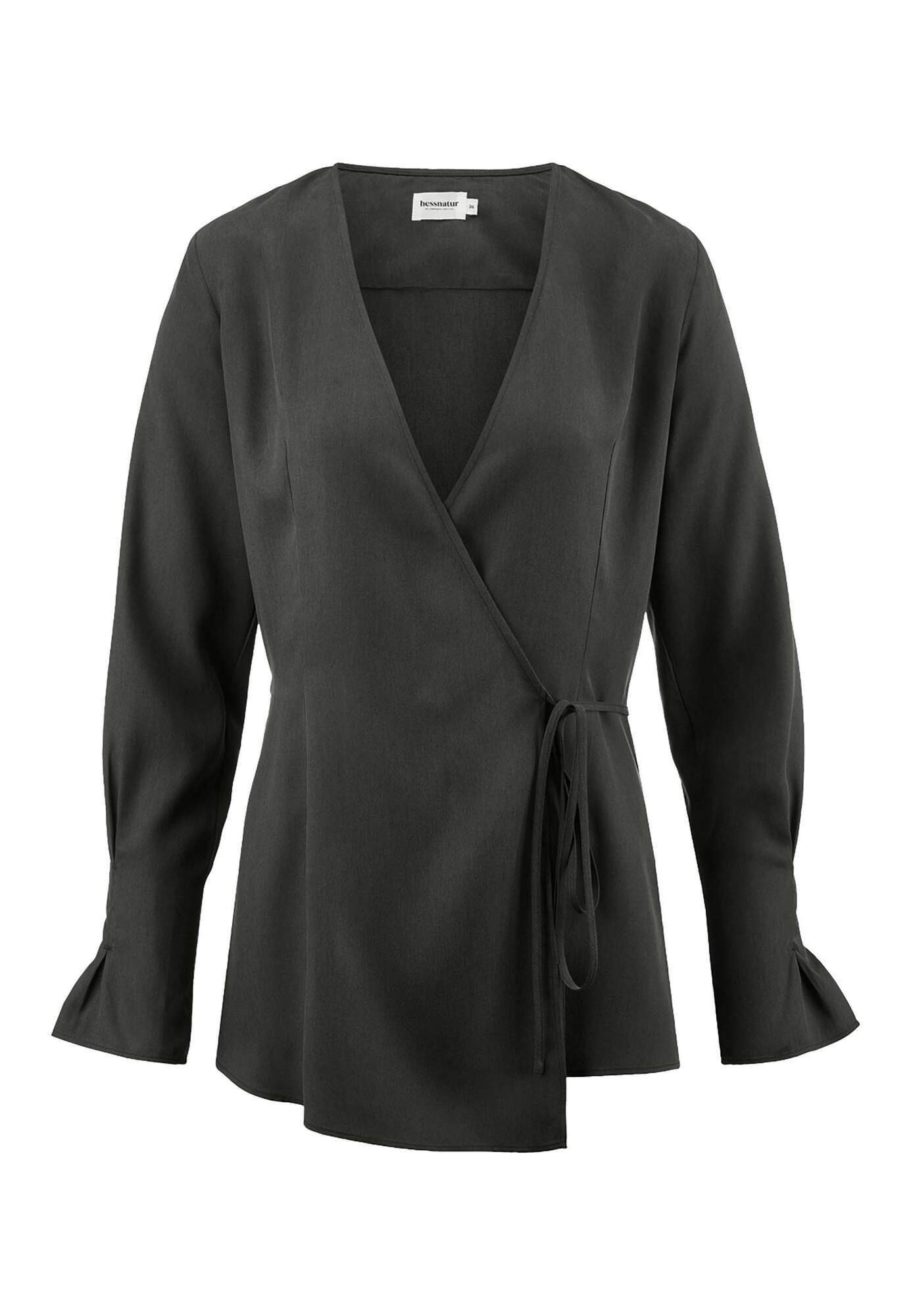 Hessnatur Klassische Bluse Regular aus reinem TENCEL™ Lyocell (1-tlg)