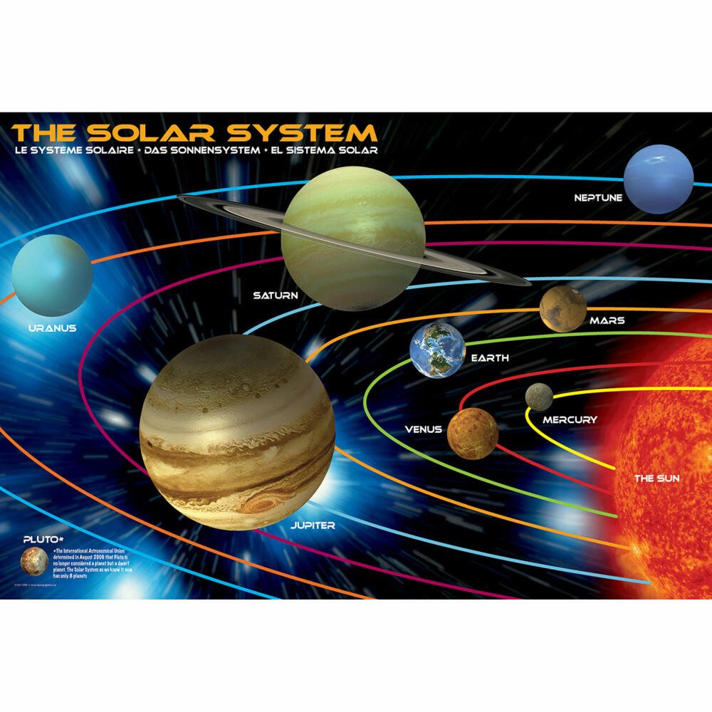 EUROGRAPHICS Puzzle Das Sonnensystem, 100 Puzzleteile