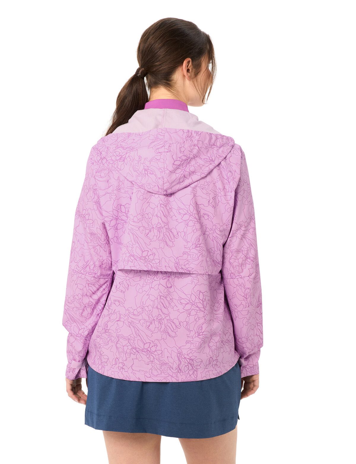 VAUDE Windbreaker Women's Adlux Air Jacket sportlicher Stil, atmungsaktives Material, winddicht, wasserdicht