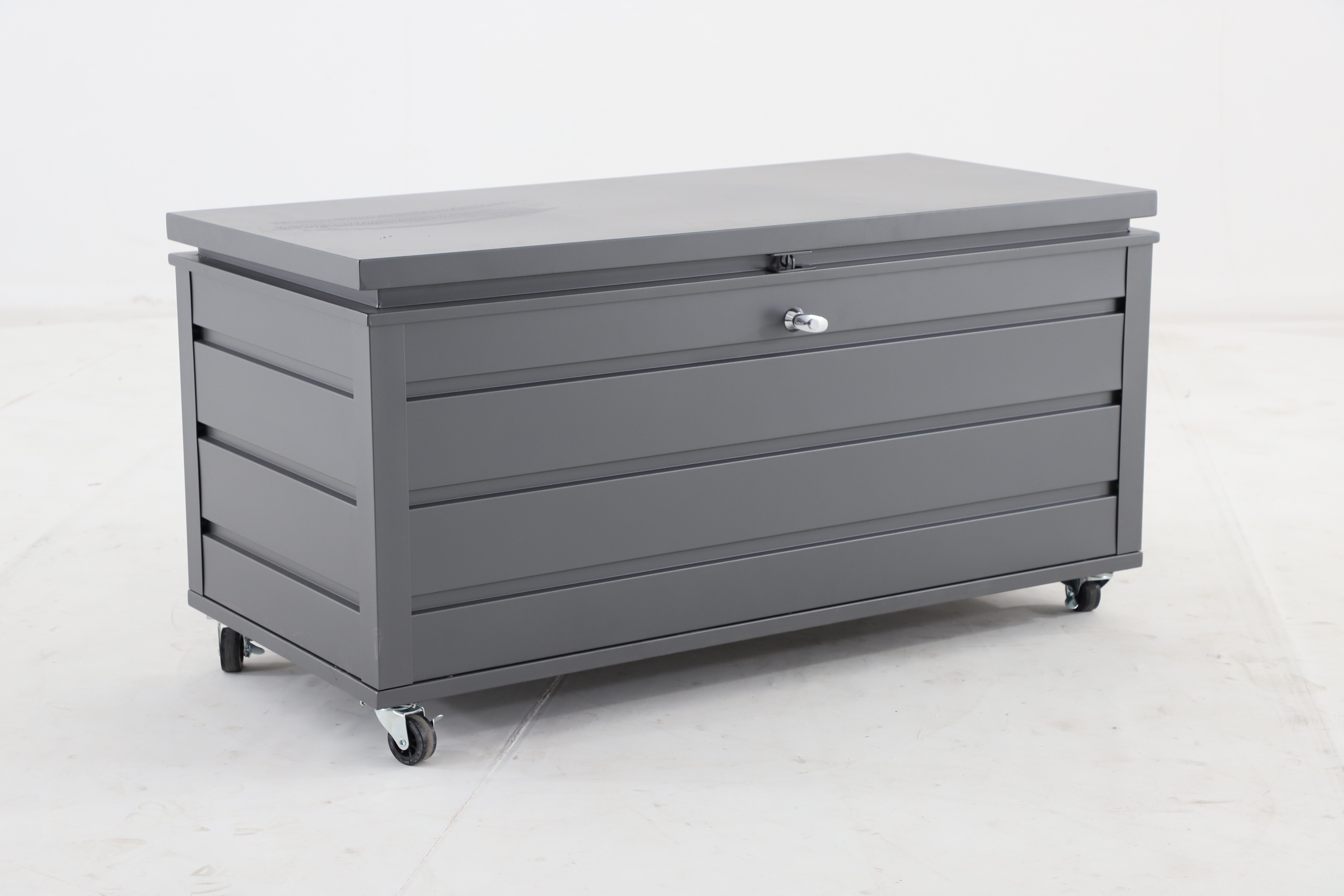 MWH Aufbewahrungskorb Kissen- / Aufbewahrungsbox MWH Odrio, Aluminium, grau matt