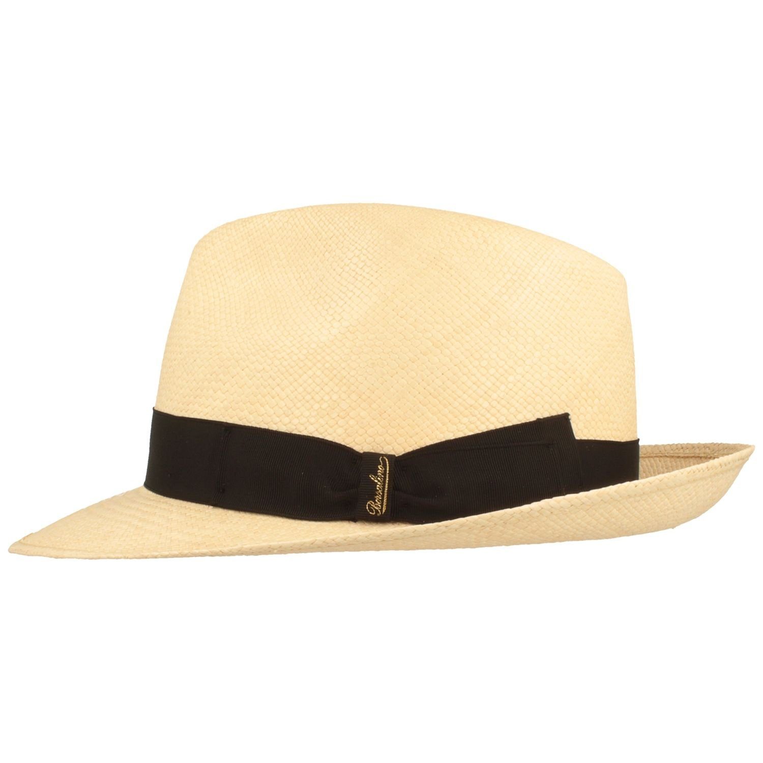 Borsalino Strohhut hochwertiger handgeflochtener Panama Hut günstig online kaufen