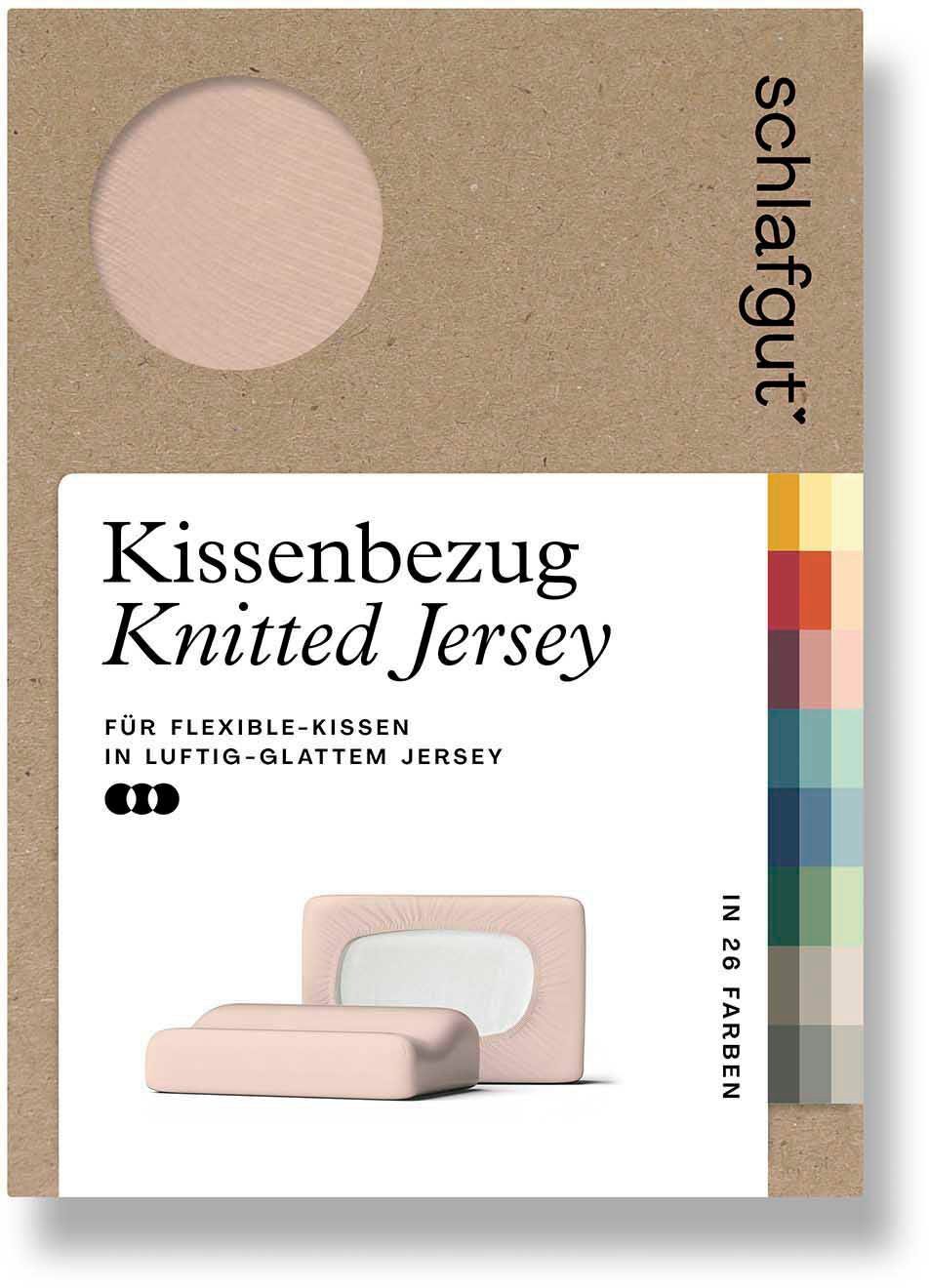 Schlafgut Kissenbezug Pure flexibler Kissenbezug für Nackenstützkissen, (1 Stück), Bio-Baumwolle mit Elasthan, mit Gummizug, bügelfrei