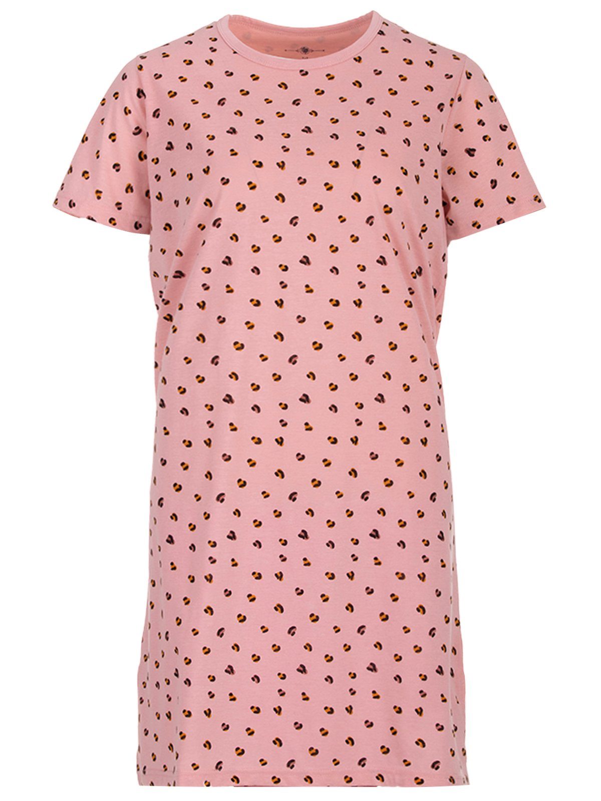 zeitlos Nachthemd Nachthemd Kurzarm - Leo Shirt rosa