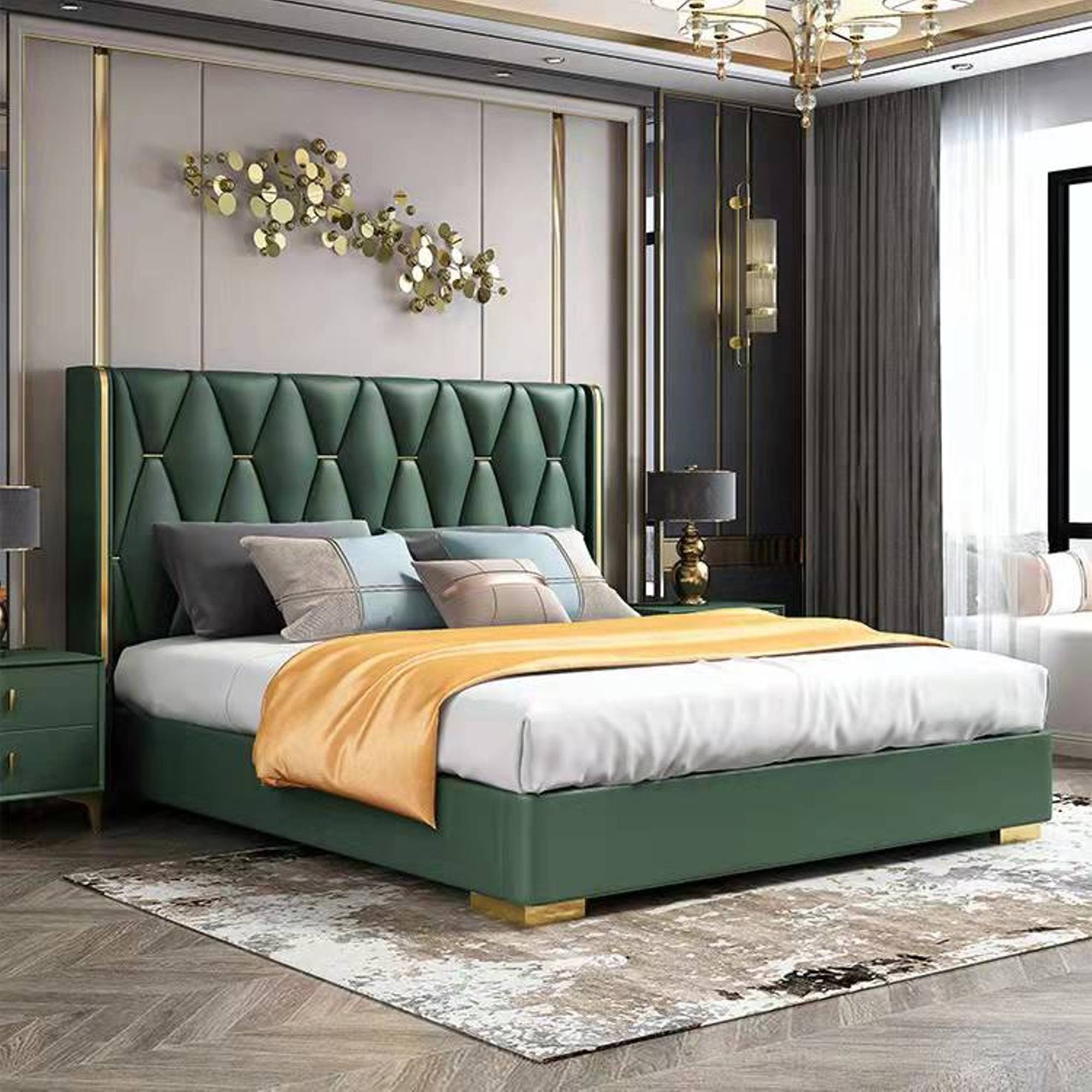 JVmoebel Bett Modern Betten Italien Neu Bett Design Luxus Doppel Hotel