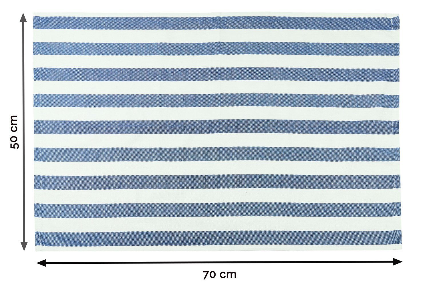 ZOLLNER Geschirrtuch, (Spar-Set, 5-tlg), vom vom cm, 70 100% x Hotelwäschespezialisten 50 blau-weiß-gestreift Hotelwäschespezialisten, Baumwolle