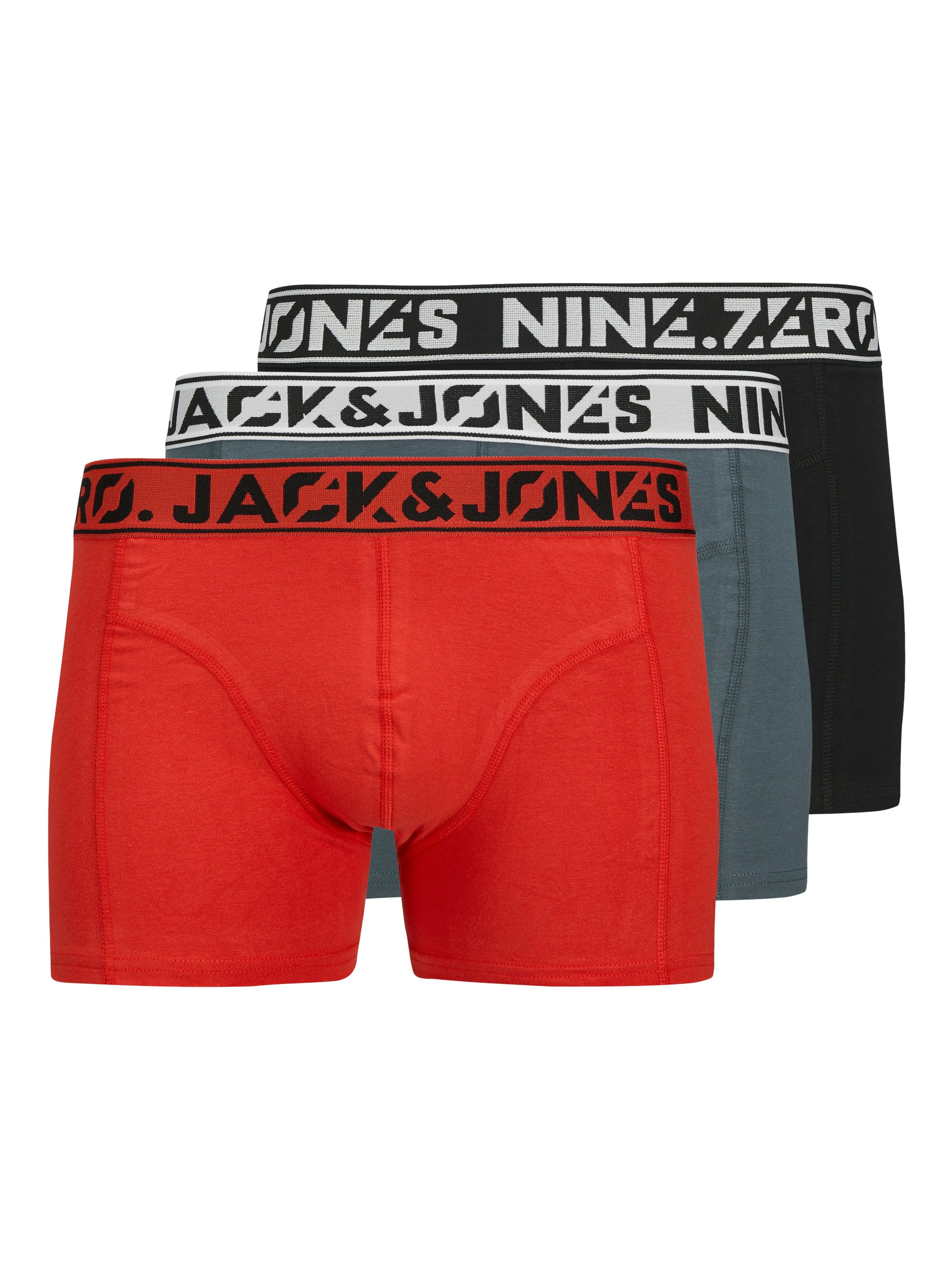 Jack & Jones Trunk JACNINE.ZERO SOLID TRUNKS 3 PACK (Packung, 3-St) mit Marken Schriftzug