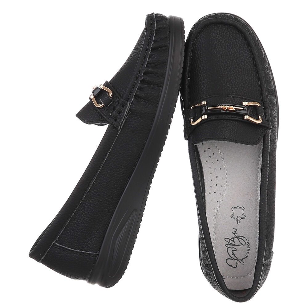 Ital-Design Komfortabler Schuh mit profilierter Sohle für Damen Slipper (91 günstig online kaufen