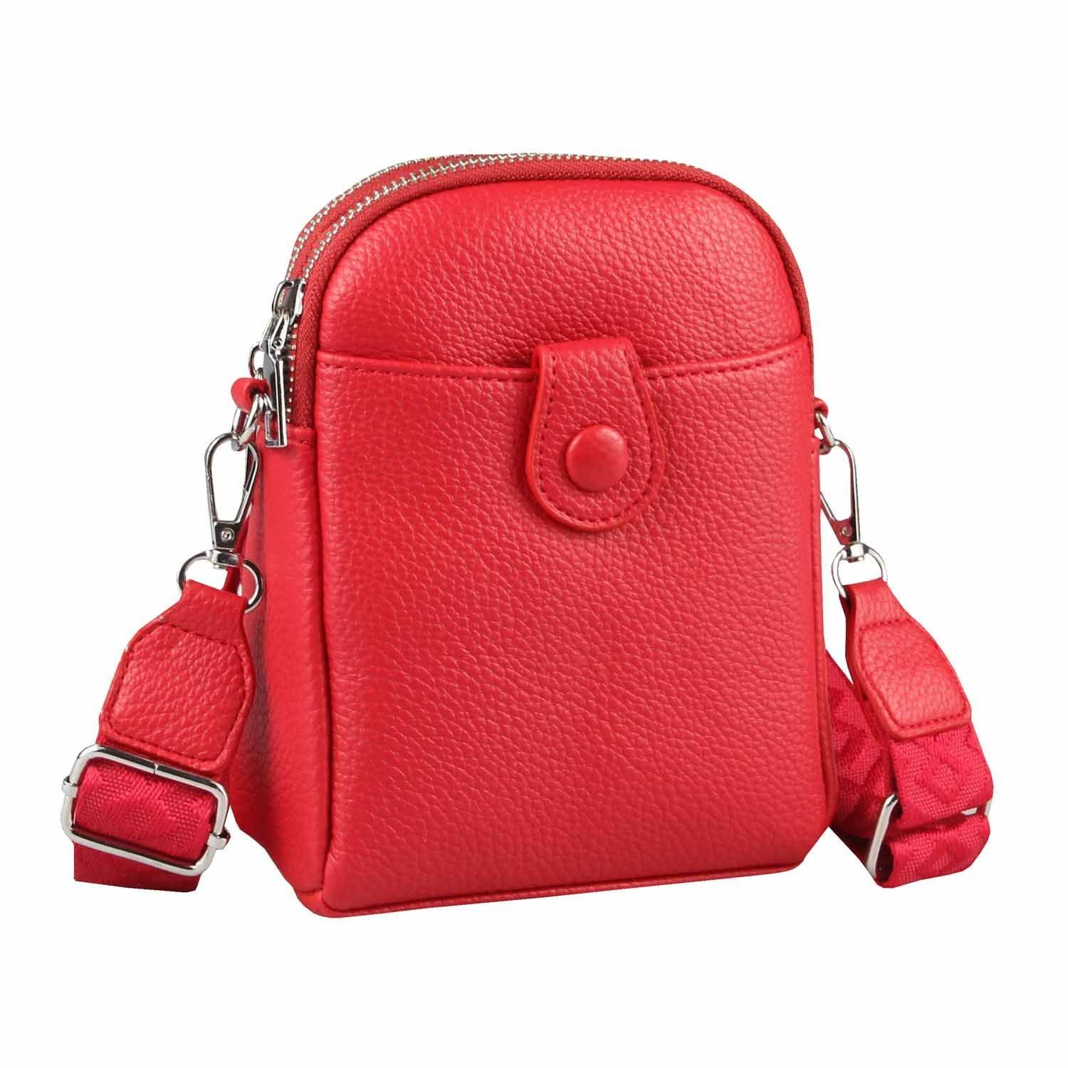 Schultertasche Damen Tasche Minibag Umhängetasche Geldbörse Handytasche Crossover