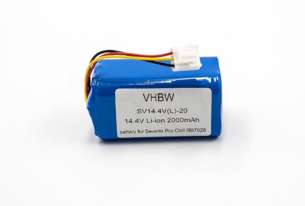 vhbw kompatibel mit Severin Chill RB7028, RB-7028 Staubsauger-Akku Li-Ion 2000 mAh (14,4 V)