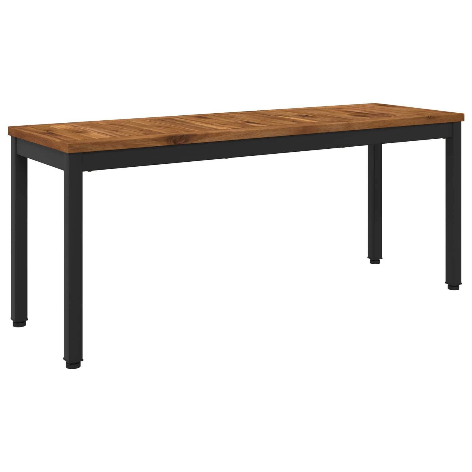 vidaXL Gartenbank Gartenbank 108,5 x 35 x 45 cm Massivholz Rechtwinklig (1-St)