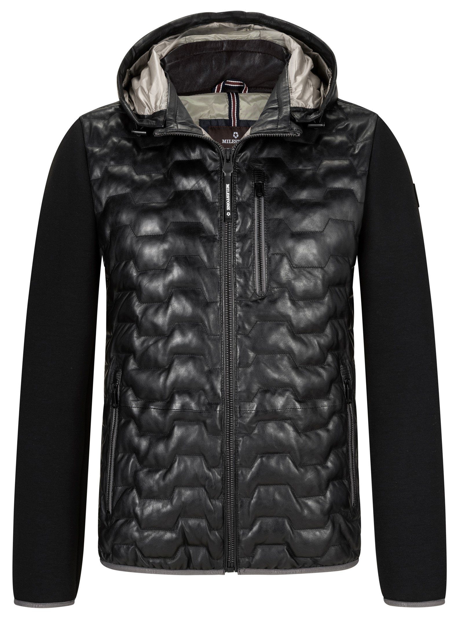 Milestone Lederjacke MSDarwin Herren Hybridjacke aus günstig online kaufen